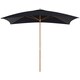 image 1 of Outsunny Wooden Garden Parasol Sun Shade Patio Umbrella Canopy Black