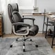 image 6 of COSTWAY Big & Tall Office Chair Adjustable Executive Chair Brown