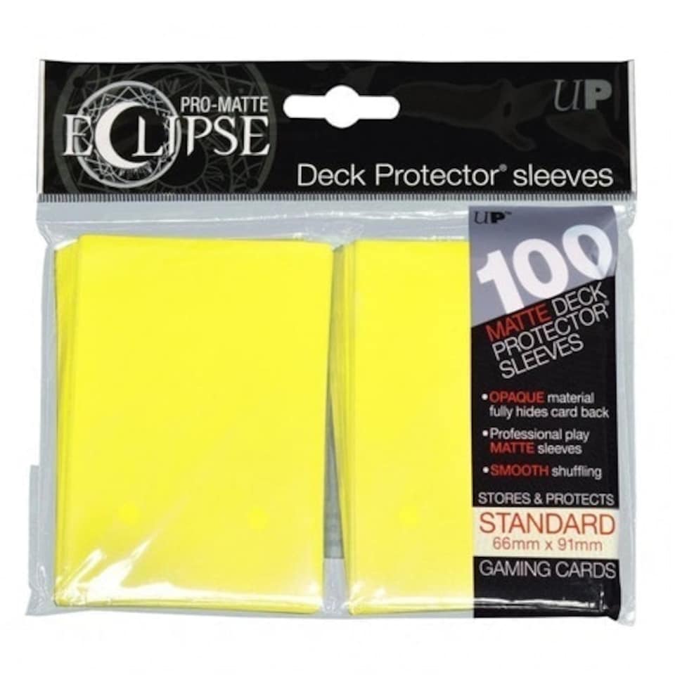 Ultra PRO - Eclipse Matte Standard Sleeves (100) - Lemon Yellow