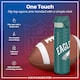 image 3 of Leak Proof Slim Water Bottle, Stainless Steel, NFL, 600ml (20oz) | Green | NFL Eagles | One Size