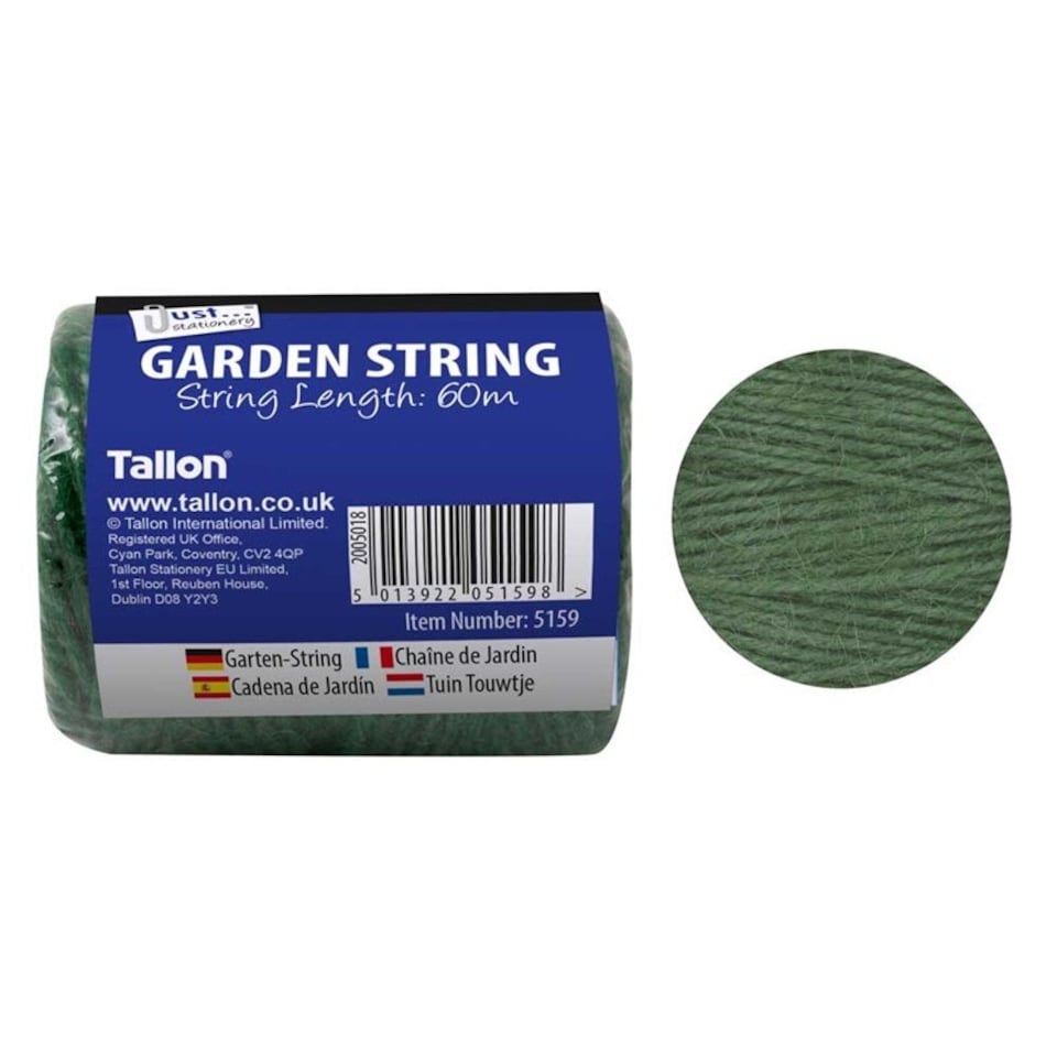 image 1 of Tallon Just Stationery 60m Green Garden String Ball