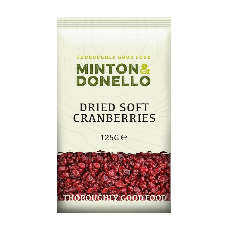 image 1 of Minton & Donello Dried Soft Cranberries 6 x 125g | Multi