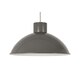 image 2 of Set of 2 Domed - Grey Easy Fit Metal Pendant Shades Grey