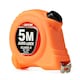 image 2 of Tape Measure Dekton Hi-vis Auto Lock Soft Grip Imperial Metric Scale 5m Class 2