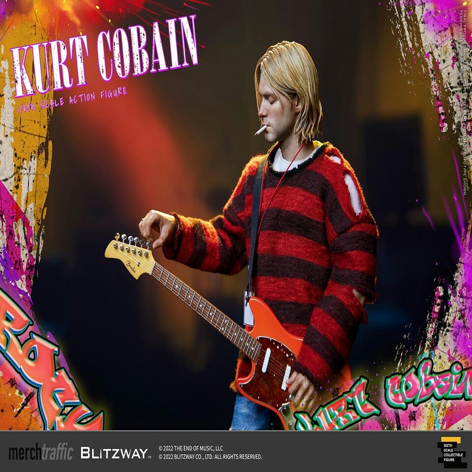 image 1 of Kurt Cobain On Stage Action Figure 1:6 Scale Blitzway BW-UMS-11701
