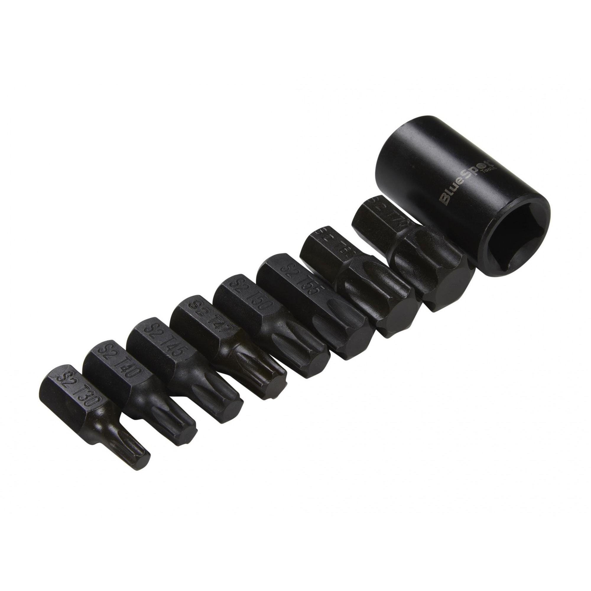 Bluespot Tools 1/2in Impact Torx Bit Set, 9 Piece Multi Multi Colour One Size 1