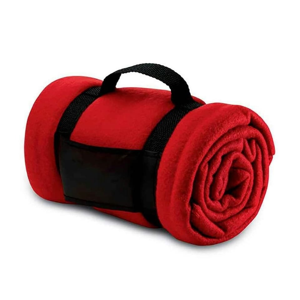 SOLS Stavenger Fleece Plaid Blanket - Red - One Size