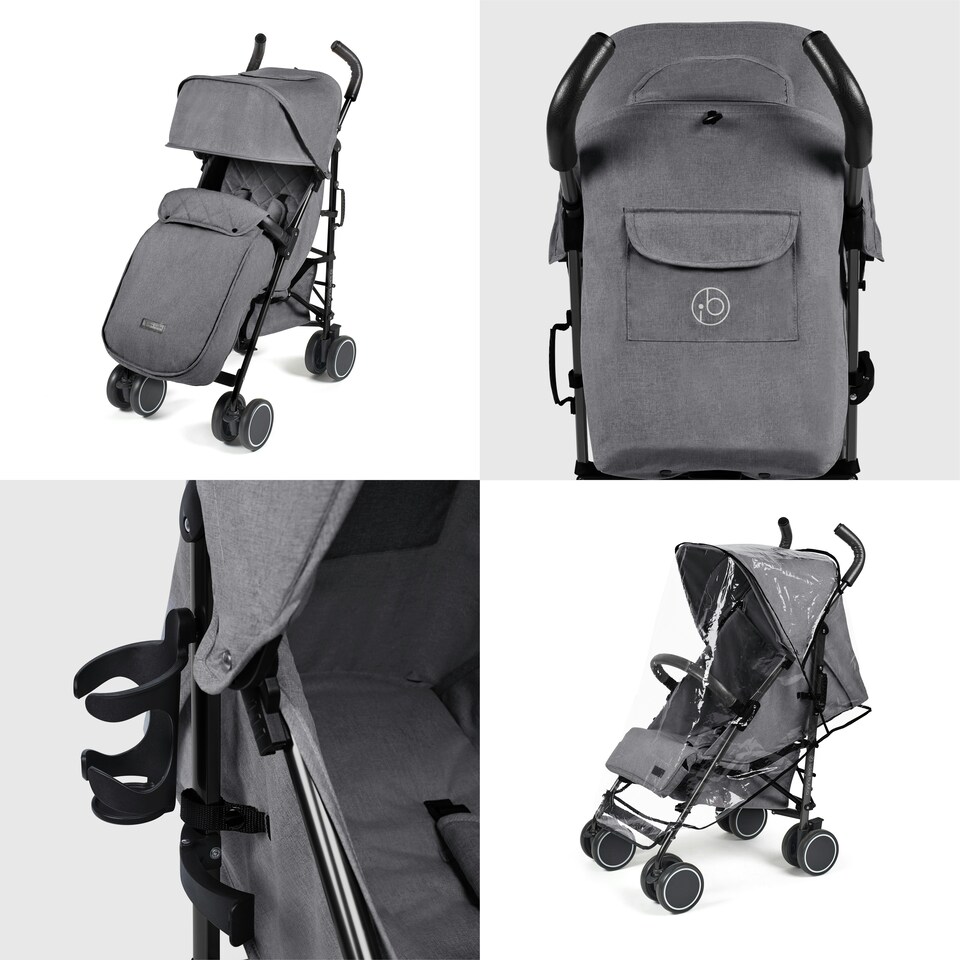 image 1 of Discovery Max Pushchair - 6 Months to 22kg (Approx. 4 Years*), Lightweight & Compact, UPF 50+ Hood, Luxury Footmuff, Cup Holder & Rain Cover (Graphite Grey)
