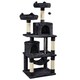 image 1 of Yaheetech 158 cm Multi Level Cat Tree with Condos Black