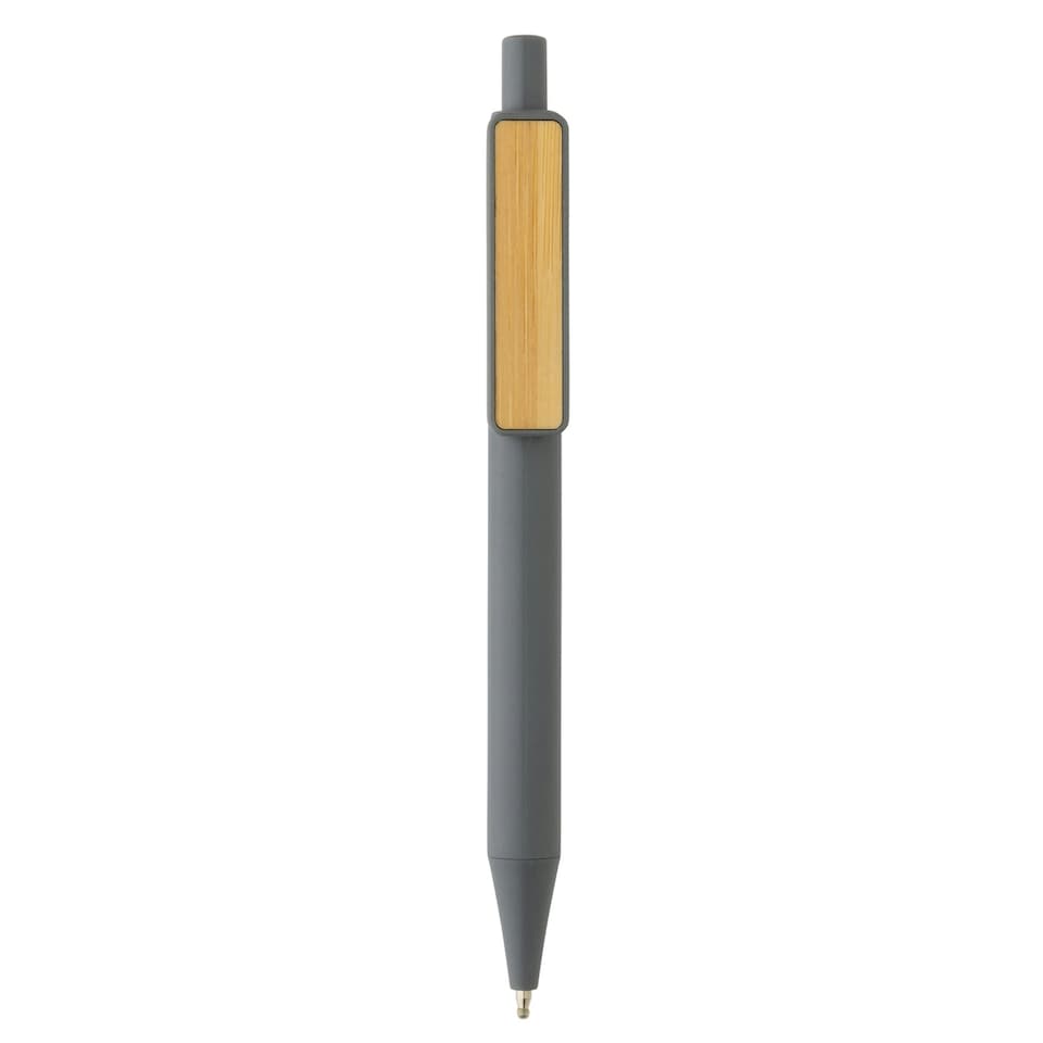 image 1 of XD Collection Bamboo Rollerball Pen - Grey - 14cm x 1.1cm