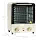 image 5 of HOMCOM Mini Oven, 15 Litres Electric Oven and Grill with 60-230degreeAdjustable Temperature, 60 Minute Timer, Include Baking Tray, Wire Rack and Crumb Tray, 1000W, Cream White