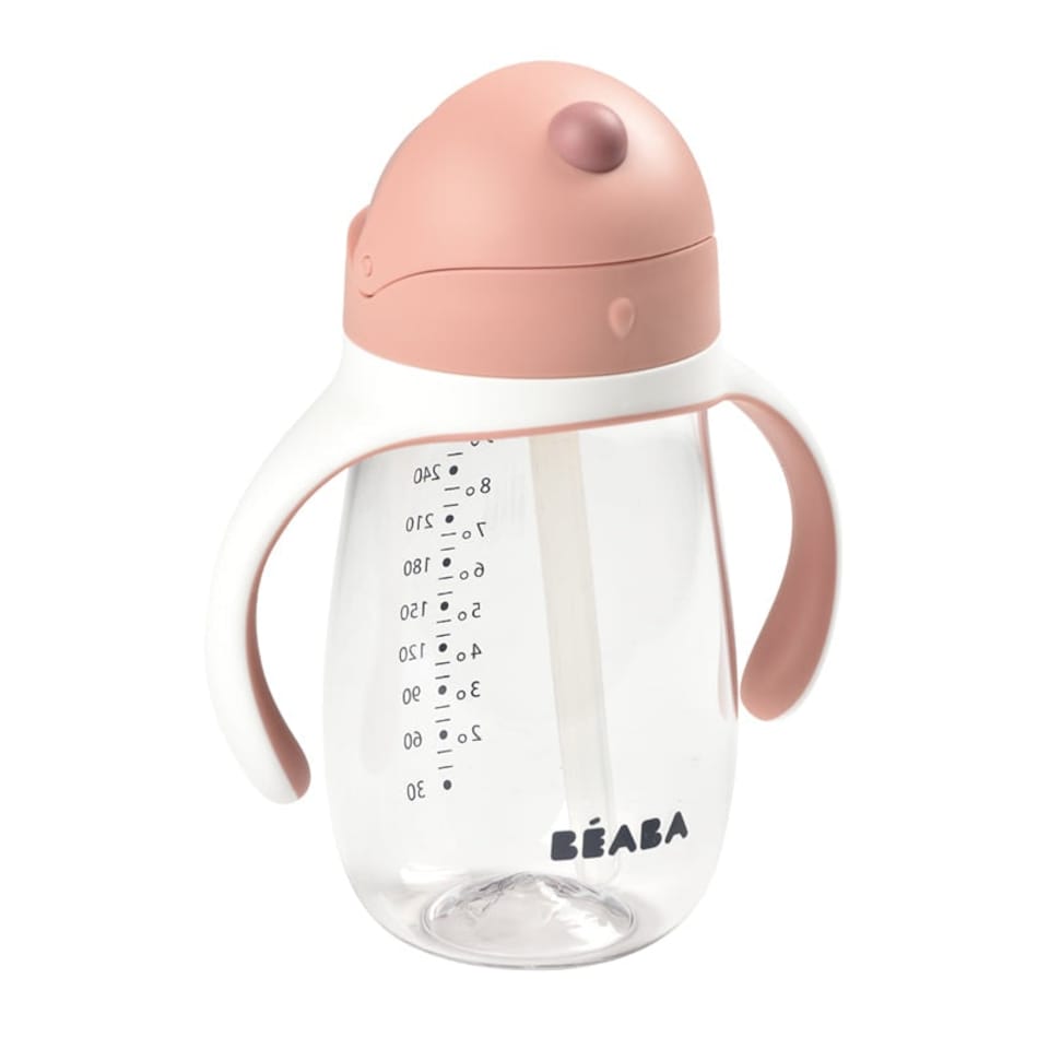 image 1 of Béaba Tritan Straw Cup Pink 300ml