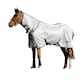 image 2 of Saxon Mesh Combo Neck Turnout Rug - White/Navy - 4ft 9in
