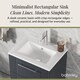 image 4 of Balterley Partial Fluted 2 Drawer Wall Hung Vanity Unit with 1 Tap Hole Minimalist Basin | Grey | Satin Soft Black