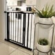 image 10 of Safetots Pressure Fit Self Closing Stair Gate, 111cm - 118cm, Matt Black, Auto Closing Baby Gate, Safety Barrier for Toddler, Easy Installation