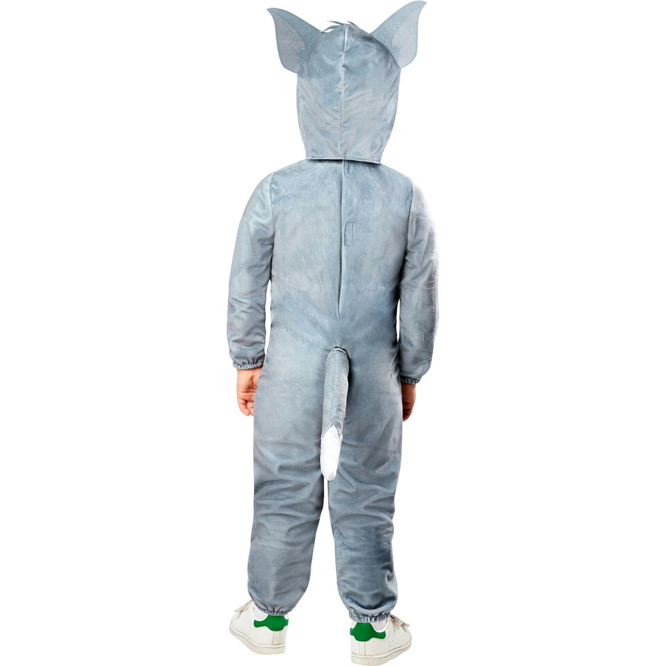 image 1 of Tom And Jerry Childrens/Kids Tom Costume - Grey/White/Black - 4-5 Years 4
