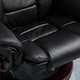 image 6 of HOMCOM Swivel Manual Recliner and Footrest Set PU Leather Lounge Chair Black