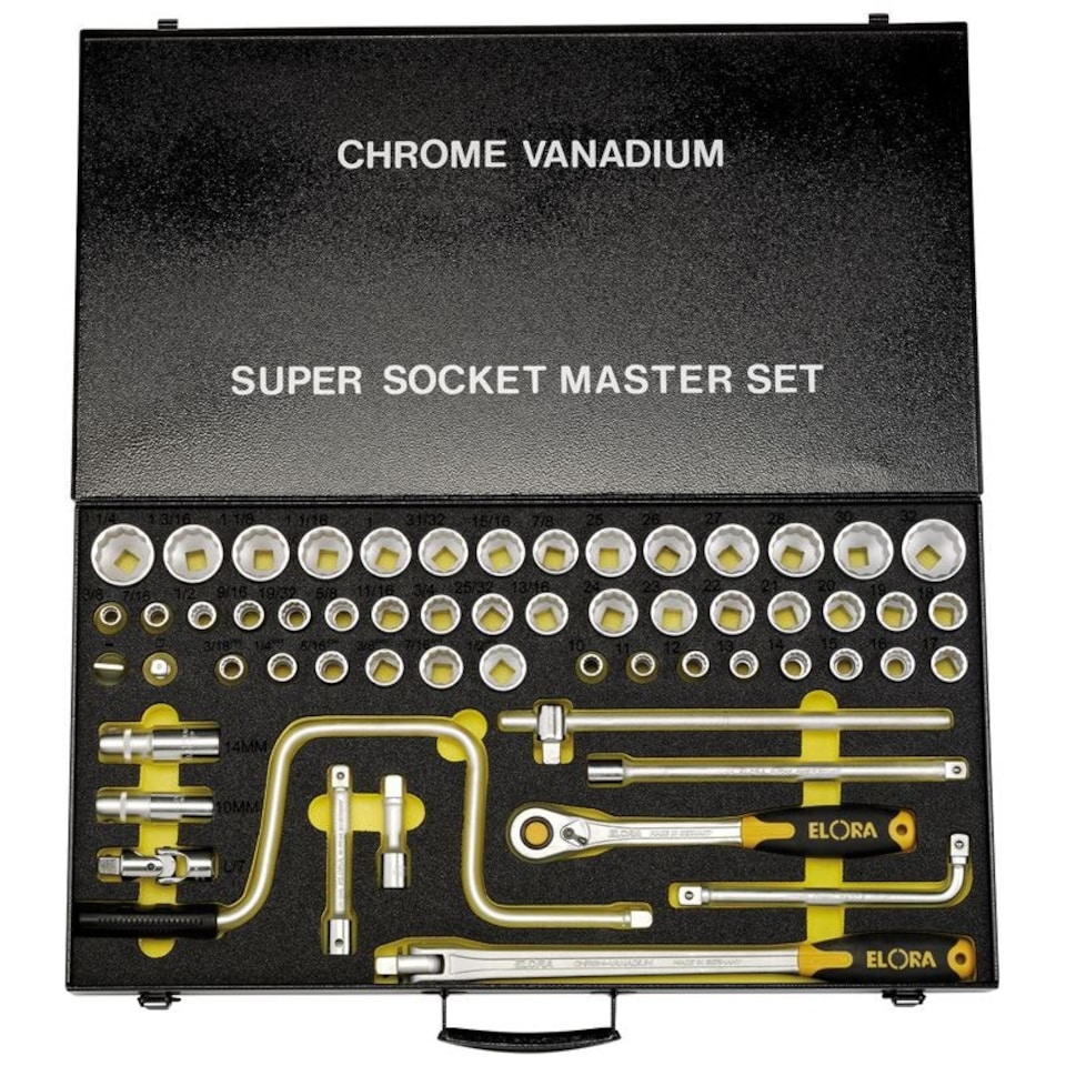 1/2"Sq Dr Socket Set Af-Mm-Ww - 15372