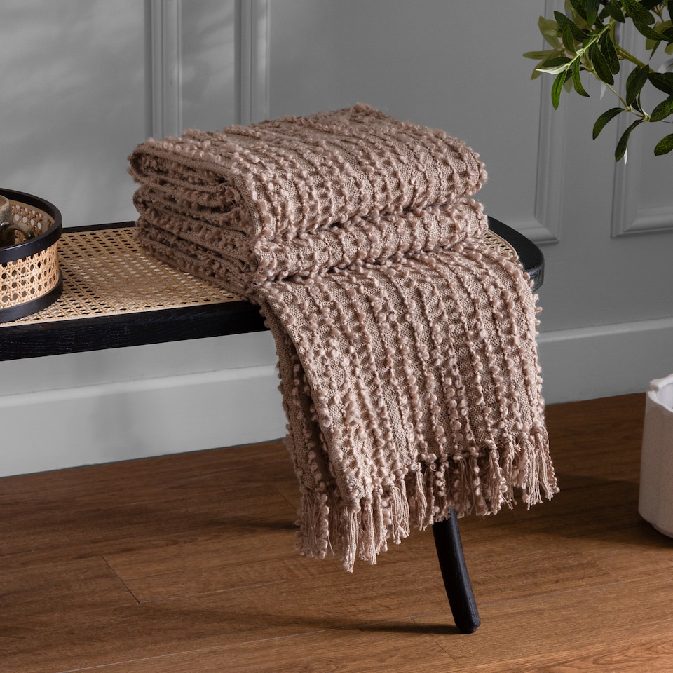 image 1 of Hoem Arvo Woven Fringed Throw
