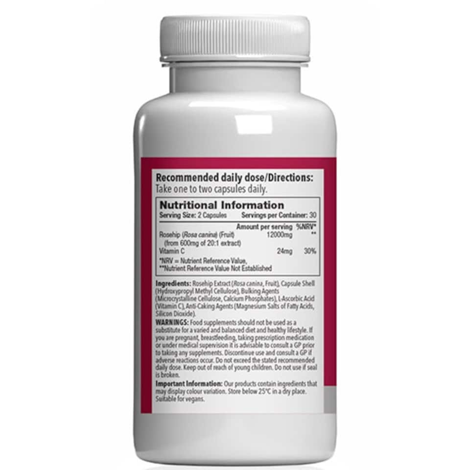 image 1 of Rosehip 12,000mg - 60 Capsules