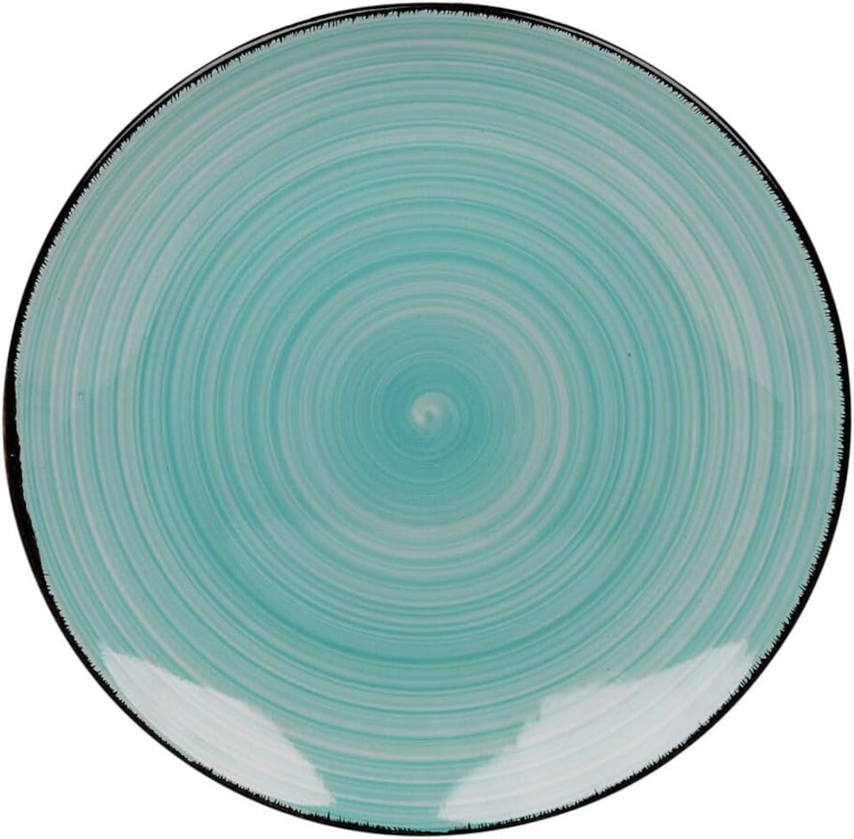 image 1 of Coloured Stone Glazed Ceramic Dinnerware Crockery Plates Bowls Set | Multi | Multicoloured | 2 Sets (24 Pcs) | 24