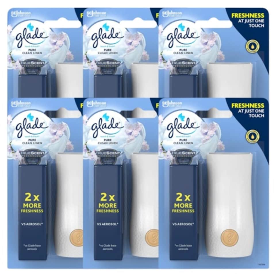 image 1 of Glade Touch & Fresh Holder Clean Linen | Blue | 1 - Blue | 1