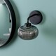image 3 of ValueLights Amaia Pair of Matte Black IP44 Rated Single Smoked Ribbed Glass Wall Lights