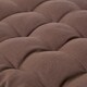 image 3 of Homescapes Garden Bench Cushion Luxury 3 Seater 100% Cotton Indoor Outdoor Seat Pad Brown | 143 x 48 cm