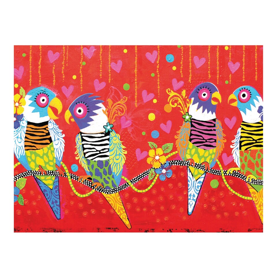 image 1 of Maxwell & Williams Tea Towel Red Tiger Tiger Cotton Red