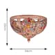 image 6 of ValueLights Samia Bronze Ceiling Light Shade Multi Coloured Jewels | Bronze