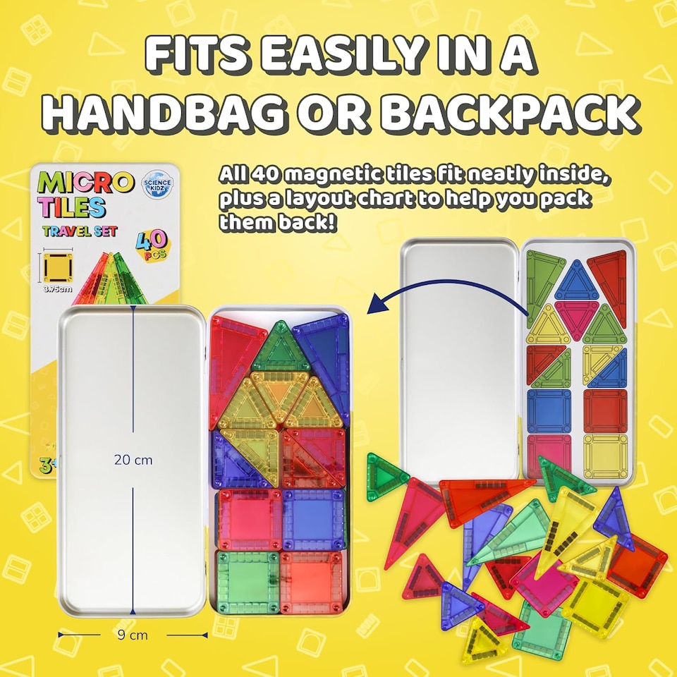 image 1 of Science Kidz Micro Tiles Travel Set