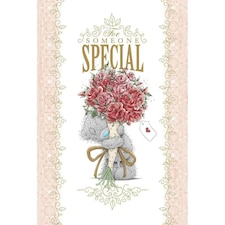 Me to You For Someone Special Bear & Bouquet Mothers Day Large Greeting Card