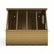 image 2 of Iceni 8 x 8 Feet Potting Shed Pre Hung Doors with Opening Glass Side Window Style A | Brown