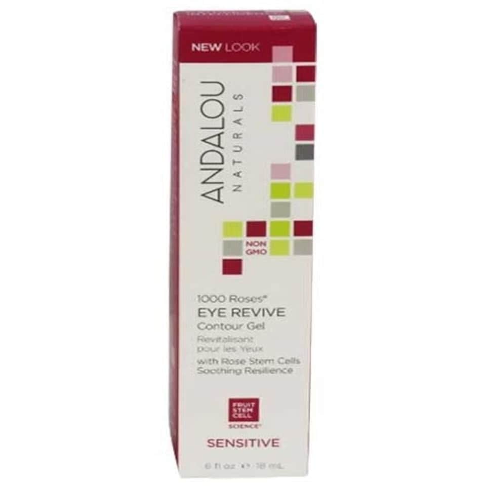 image 1 of Andalou Naturals 1000 Roses Eye Revive Sensitive Contour Gel 18ml