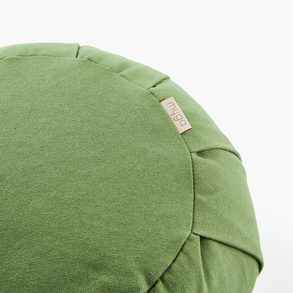 image 1 of Myga Zafu Yoga Meditation Cushion - Moss | Green