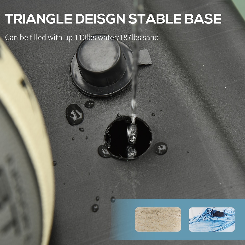 image 1 of HOMCOM Basketball Hoop 255-305cm Height Adjustable Stand with Wheels