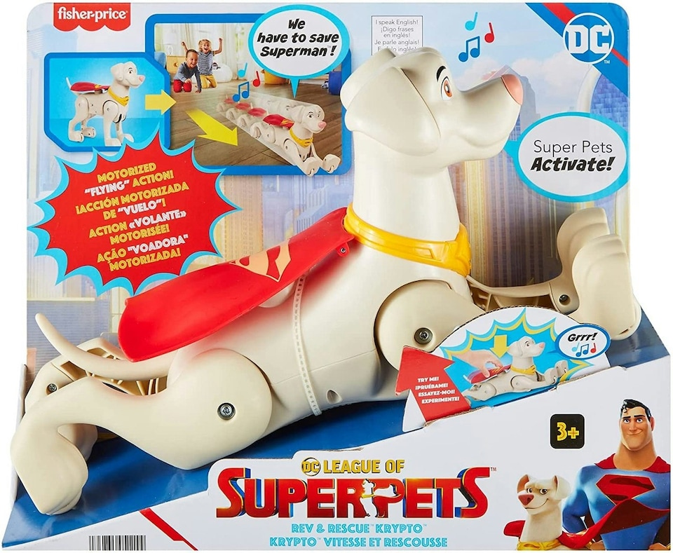 image 1 of Fisher-Price DC League of Super-Pets Rev & Rescue Krypto