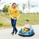 image 2 of AIYAPLAY 360° Rotation 12V Kids Bumper Car w/ Remote Control, Light Blue