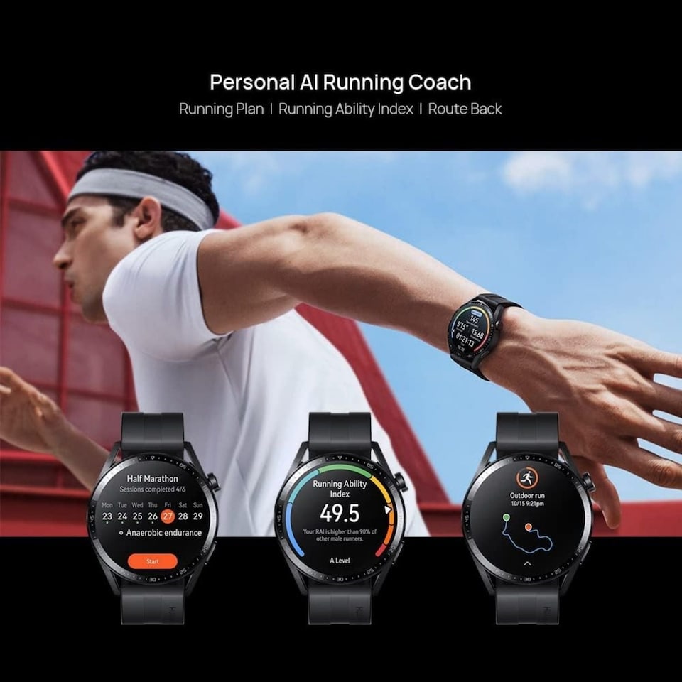image 1 of Huawei Watch GT 3 46mm Black - Android Smartwatch