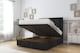 image 2 of Sloomy Ashford Black Naples Ottoman Bed Base With 26" Strutted Headboard 4' Small Double | Black | Black | Small Double | 1