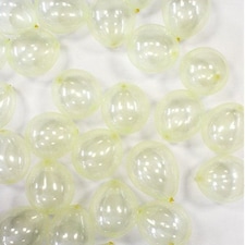 Pastel Yellow Crystal Biodegradable Round Mini Latex Balloons 13cm / 5 in - Pack of 100