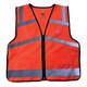 image 1 of Woof Wear Hi Vis Riding Vest Orange | Colour: Hi Viz Orange
Size: Junior Medium/Large