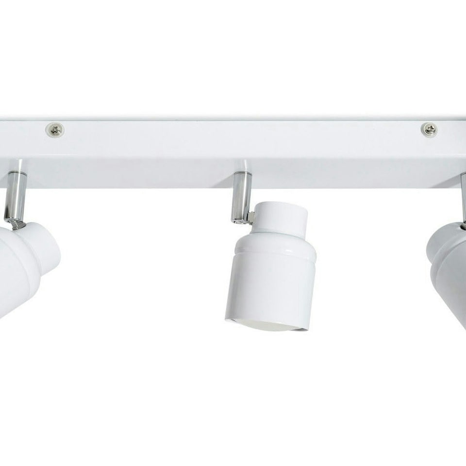 image 1 of ValueLights Benton White IP44 Spotlight Bathroom Ceiling Light White