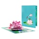 image 1 of Floating Grace Pink Lotus 3D Pop Up Greeting Card