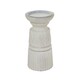 image 1 of Carved Candle Holder - Wood - L10 x W10 x H20 cm - White