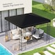 image 2 of Outsunny 3 x 3(m) Gazebo Canopy Replacement Cover, Black