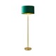 image 8 of ValueLights Charlie Gold Floor Lamp Green Velvet Gold Shade | Gold