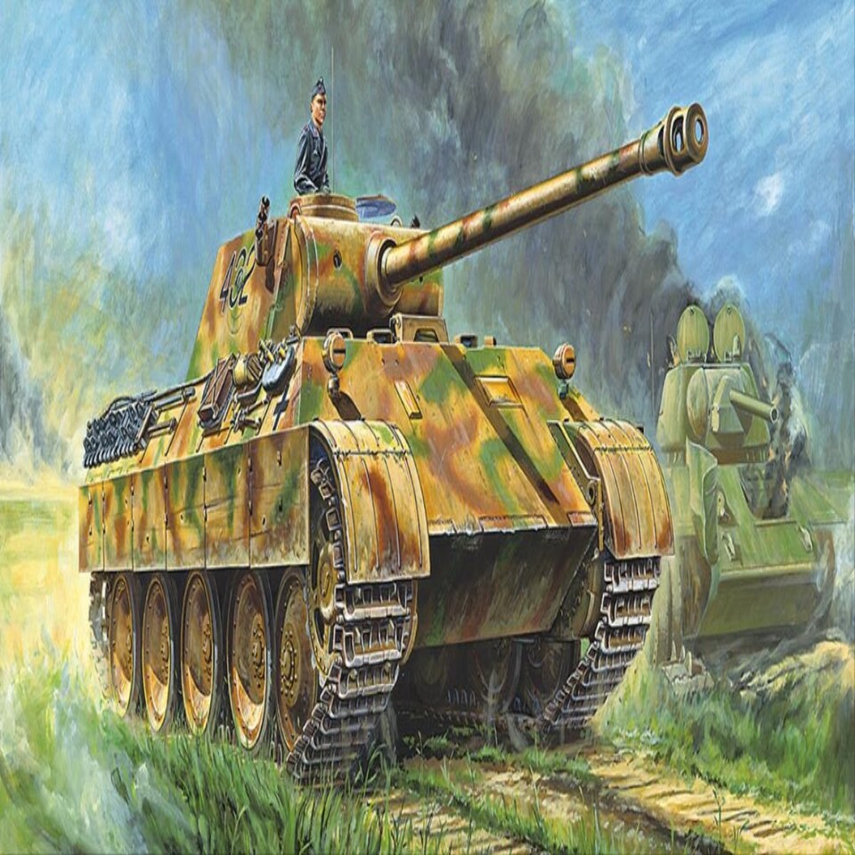 Tamiya German Ausf.D Panther Tank (1:48 Scale)
