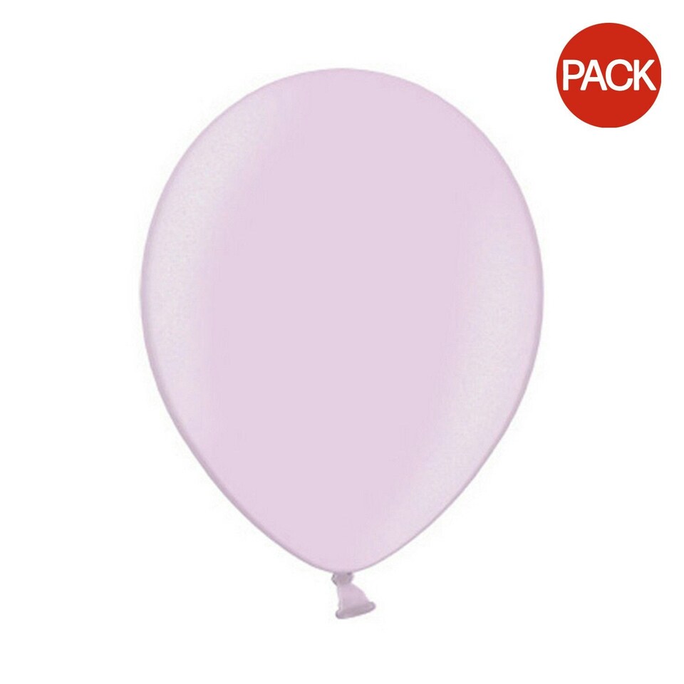 Belbal 5 Inch Balloons (Pack Of 100) - Metallic Pink - One Size