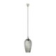 image 1 of Antique Silver Metal and Smoked Glass Pendant Grey | Clear | W17xD17xH120cm